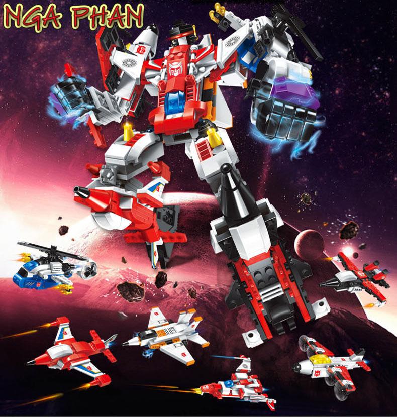 Siêu Robot Chiến Binh Địa Ngục 536 Chi Tiết 6 trong 1 Enlighten Qman MOC DIY