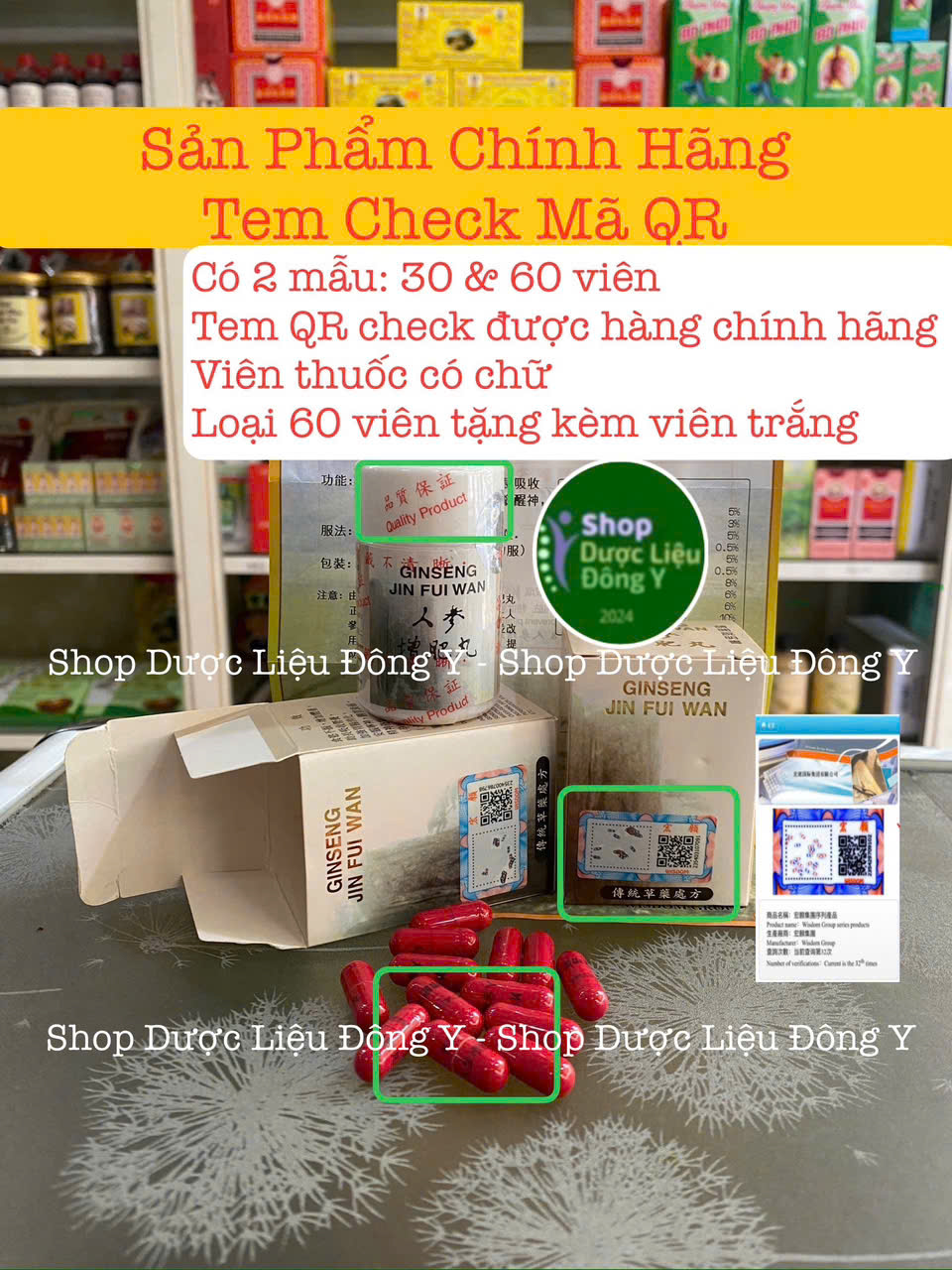  Nhân Sâm Tăng Phì Giúp Tăng Cân - Ginseng Jin Fui Wan  CHÍNH HÃNG TEM QR THẬT CHECK ĐƯỢC MÃ DATE LUÔN MỚI  