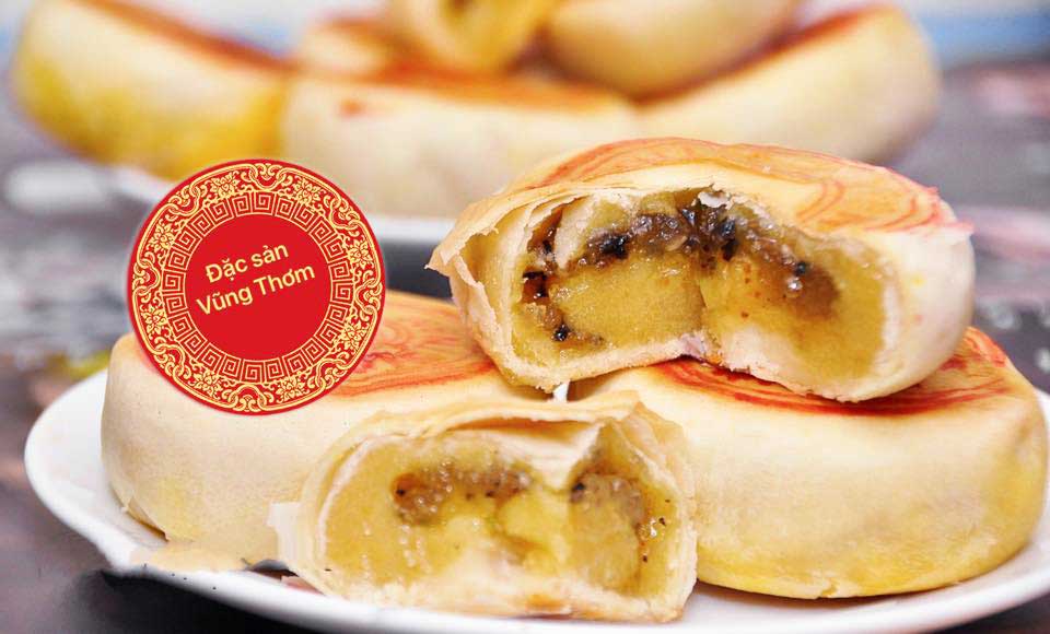 Bánh Pía Can Xại Không Trứng Mỹ Hiệp Thành - Hộp 4 Cái 330g - Đặc Sản Vũng Thơm Sóc Trăng