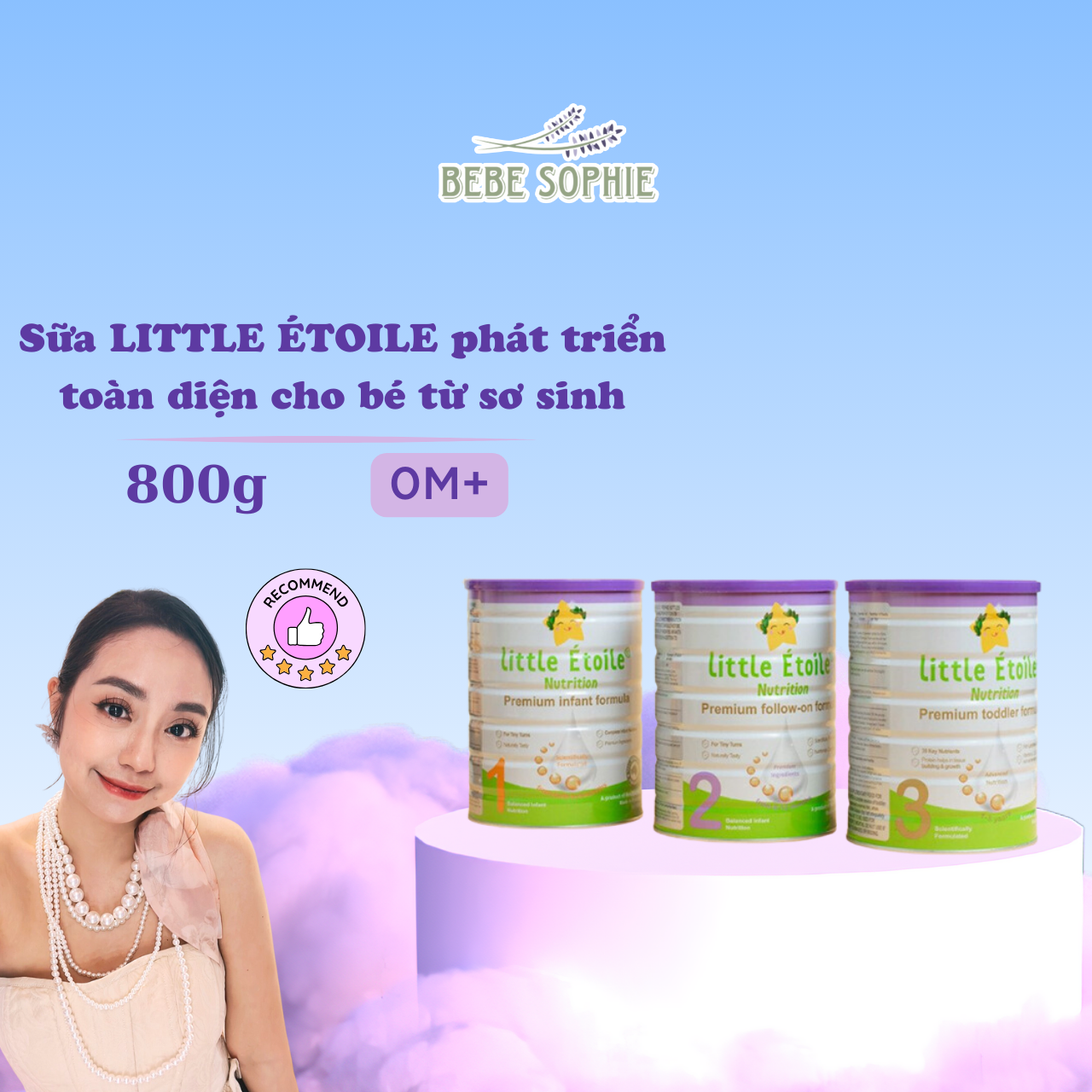 Sữa Little Etoile- phát triển toàn diện cho bé