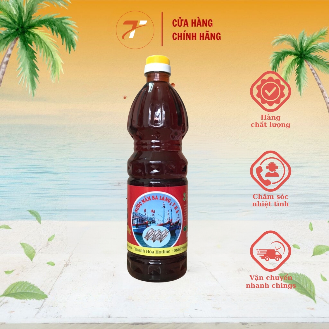 Nước mắm truyền thống Ba Làng THA ủ 3 năm đặc sản Thanh Hoá
