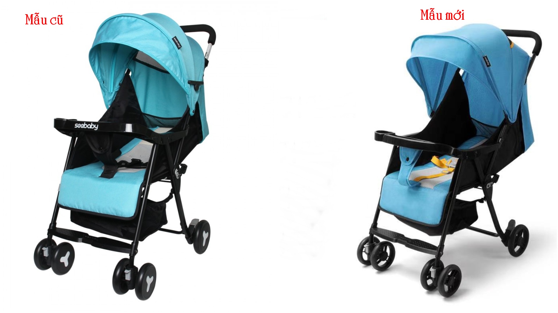 Xe đẩy trẻ em seebaby qq3 cho bé mẫu 2021