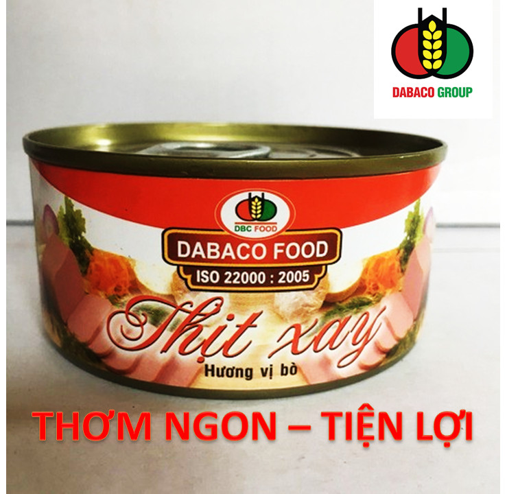 Thịt xay hương vị bò công ty Dabaco Food hộp 170gram
