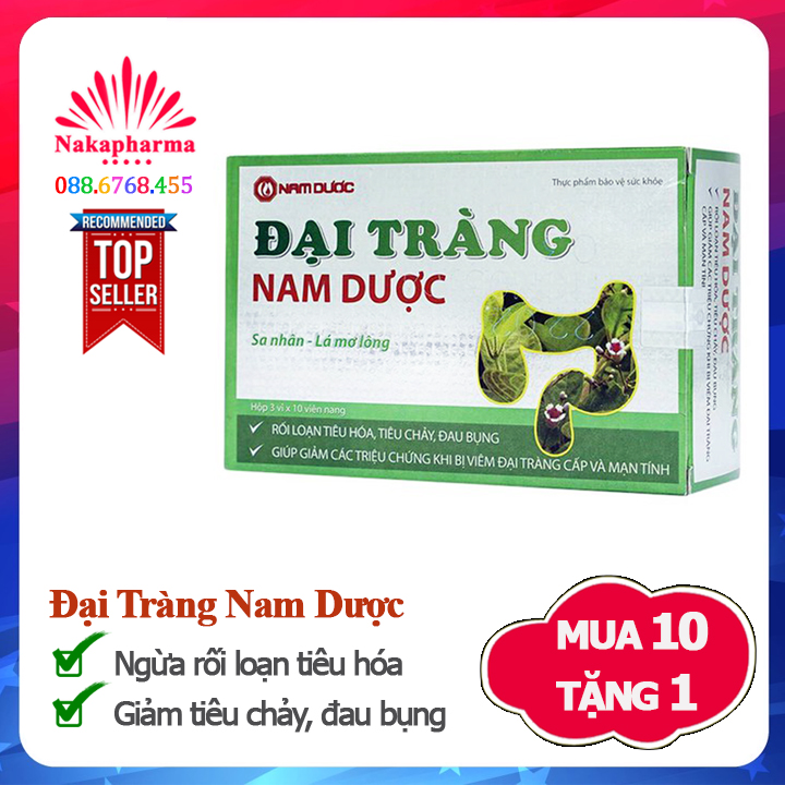 Đại Tràng Nam Dược – Giảm viêm đại tràng cấp và mãn tính, co thắt đại tràng, rối loạn tiêu hóa