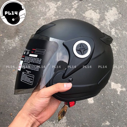 Mũ Bảo Hiểm Cao Cấp 3 4 ASIA MT168 Phù hợp form đầu nữ