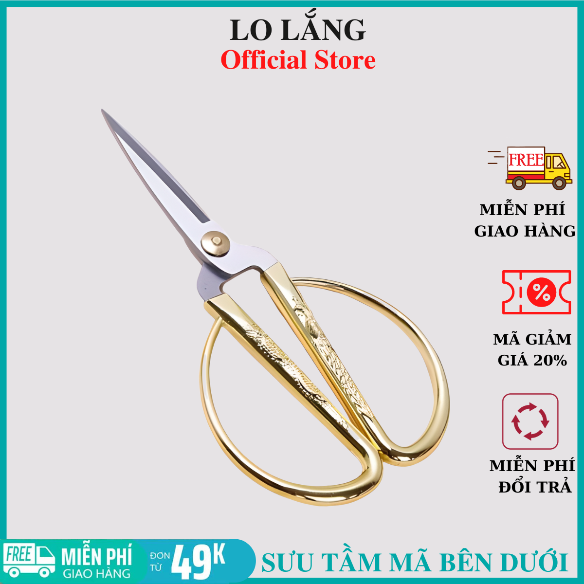 Kéo nhật làm bếp hoa văn rồng phụng tinh xảo Nhật Bản inox mũi nhọn siêu bén cao cấp