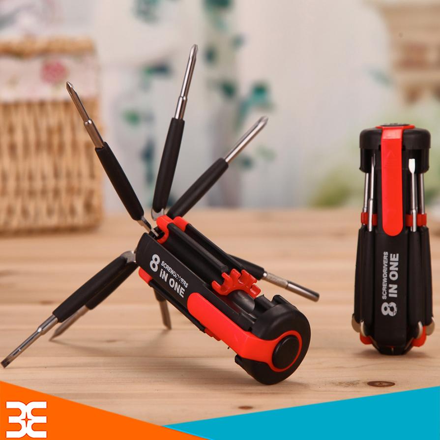 Bộ tô vít đa năng 8 trong 1 có đèn siêu tiện lợi