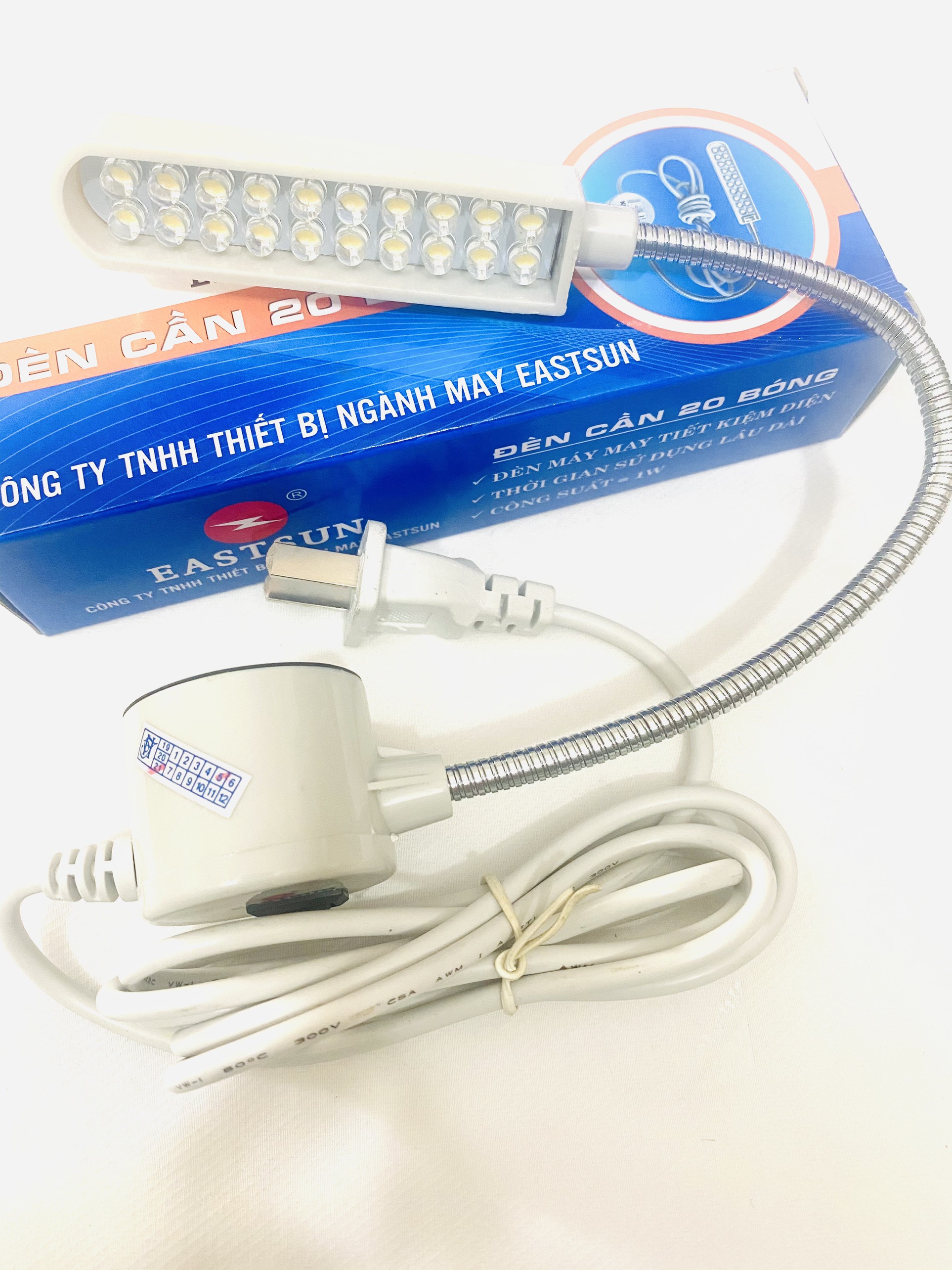 Đèn cần máy may eastsun 20 bóng led có nam châm