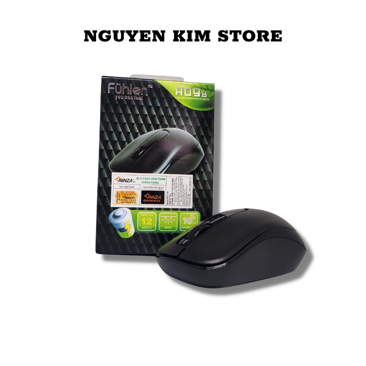 Chuột không dây fuhlen a09 bảo hành 12 tháng