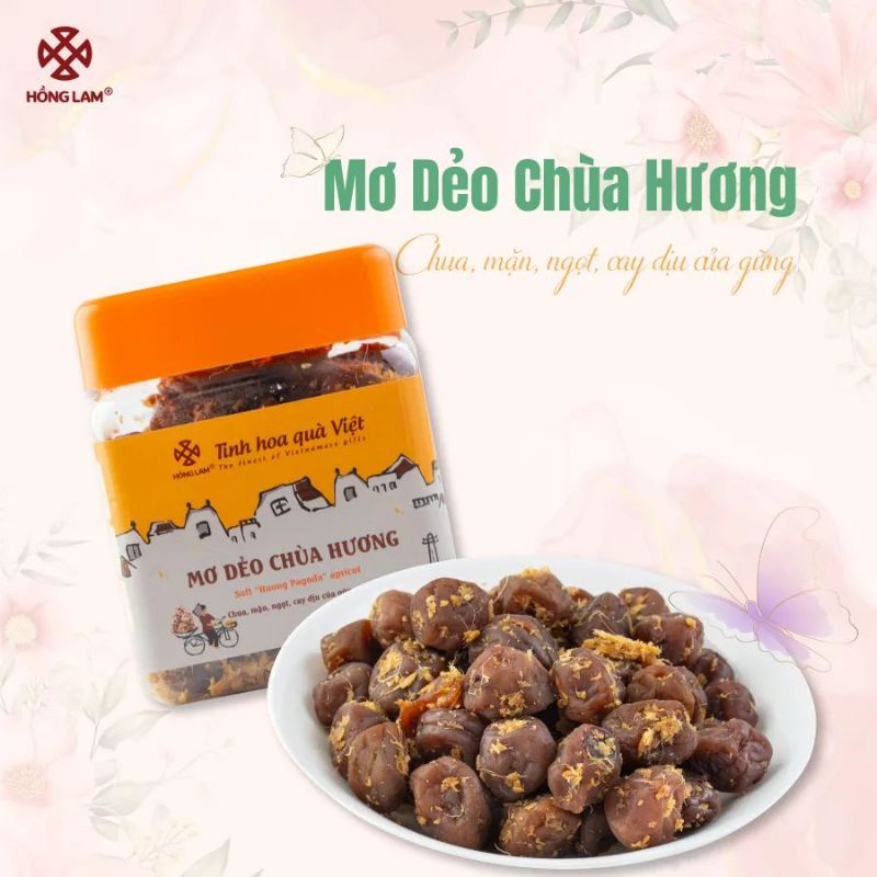 Mơ dẻo chùa hương ô mai hồng lam