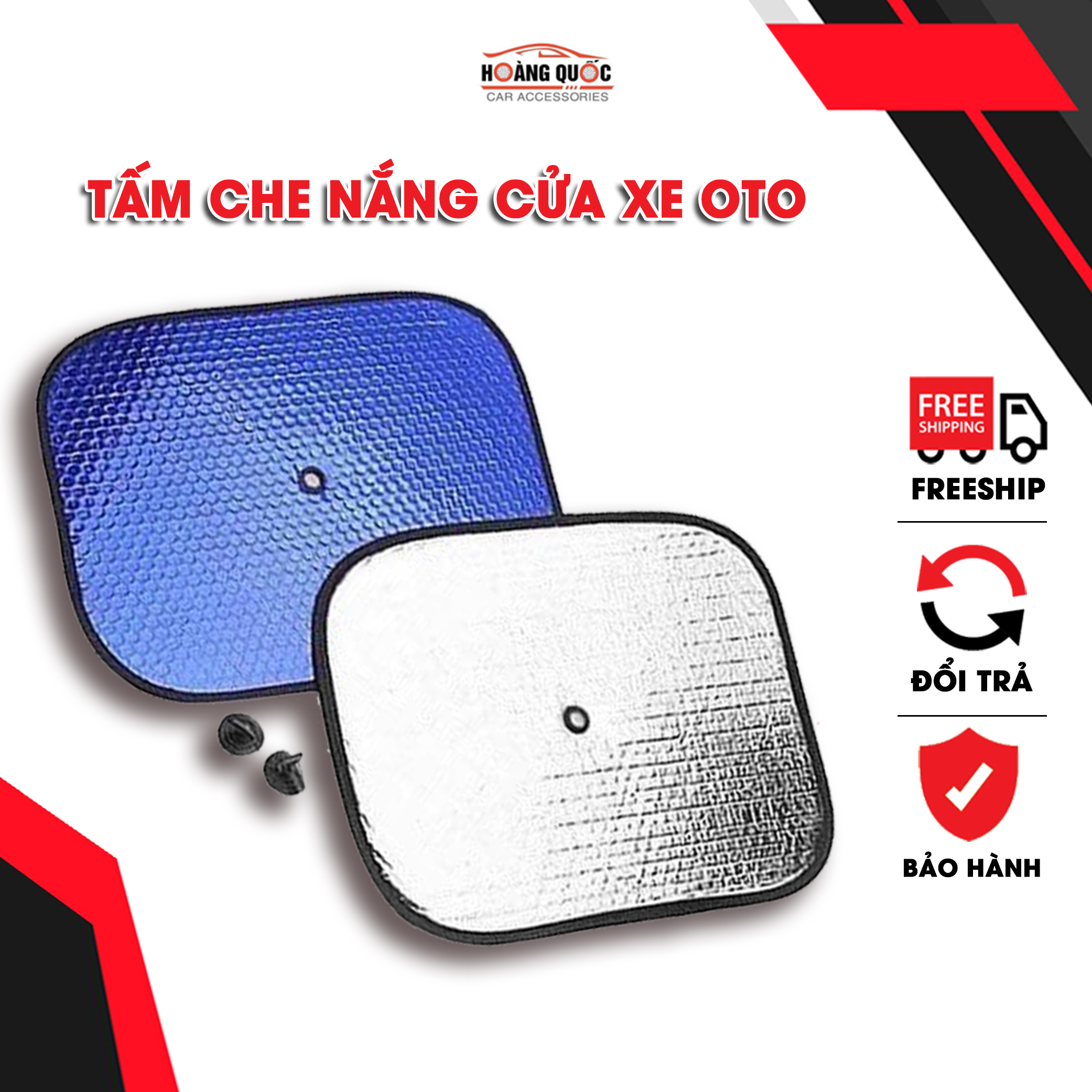 Bộ 4 tấm chắn nắng ô tô, xe hơi tròn xốp bạc dày dặn, hút chân không chắc chắn, tấm chắn nắng kính ô tô, xe hơi