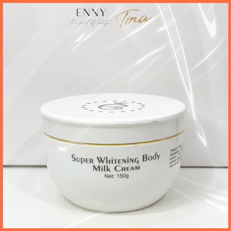 Kem body enny trắng da cao cấp, body whiteing cream, enny milk cream 150g