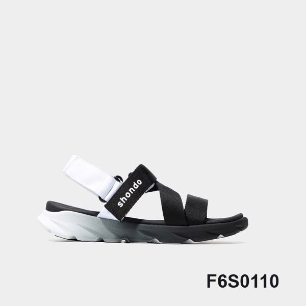 Giày Sandal F6 sport ombre đế 2 màu đen trắng F6S0110