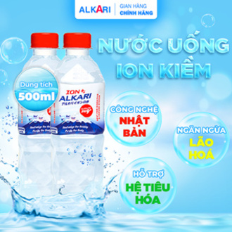 Nước Ion Kiềm Nước Khoáng Kiềm Cao Cấp Đẹp Da PH9+ ALKARI - Dung tích 500ml