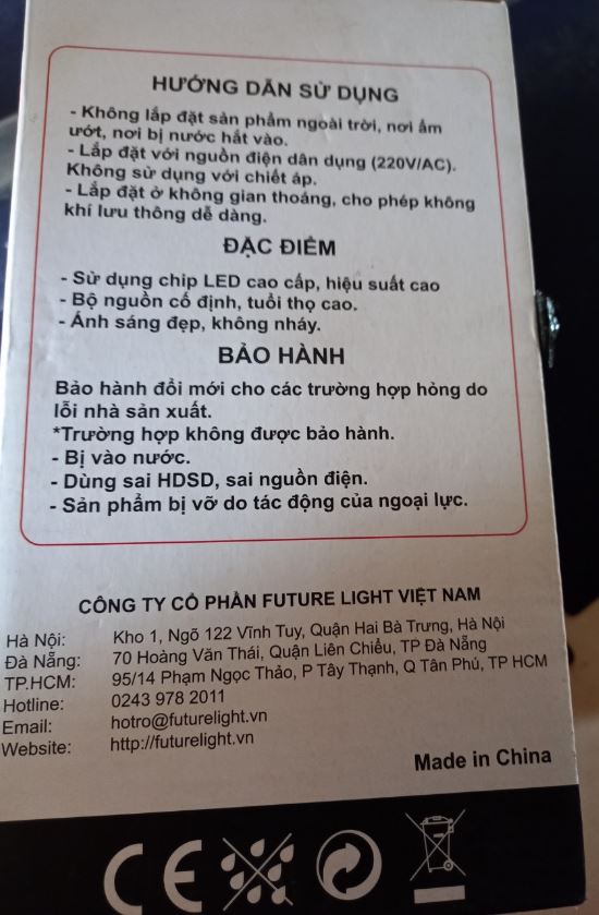 Bóng led trụ maxben 50w