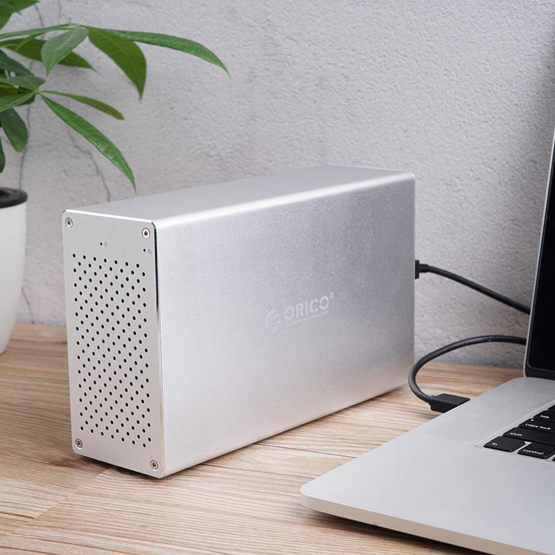 Box 2 ổ cứng orico ws200ru3, usb 3.0, raid 0, 1 mẫu 2019