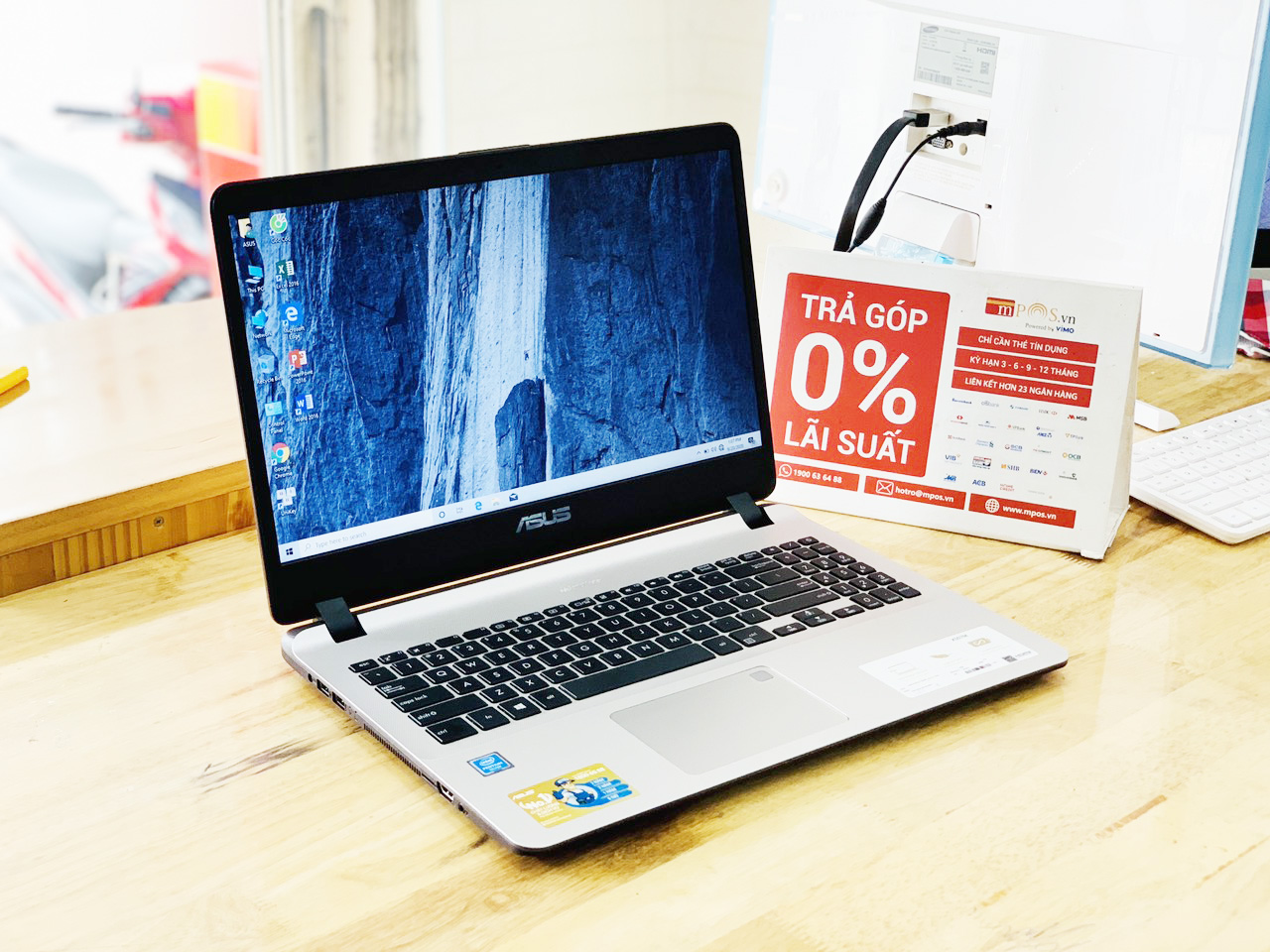 Laptop asus x507ma intel n5000 ram 4gb ssd 128gb 15.6inch full viền