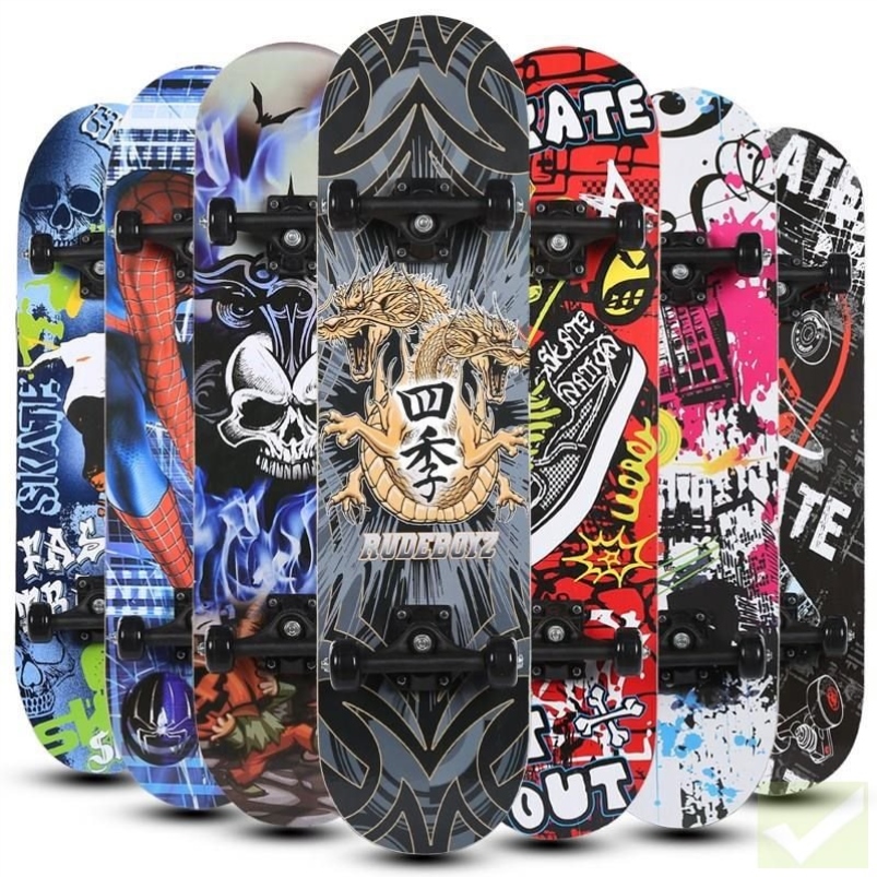 Ván trượt chuyên nghiệp Ván trượt - Skateboard Ván trượt chống trượt size lớn 80cm - Trục hợp kim bánh PU - Ván Trượt Gỗ Chống Nước Cực Tốt Chịu Lực Tốt Ván trượt người lớn ván trượt thế thao.