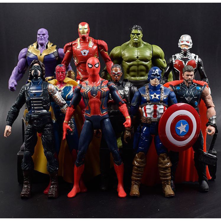 Đồ chơi mô hình 4 siêu anh hùng ThorCaptainThanosIron có đèn B88614