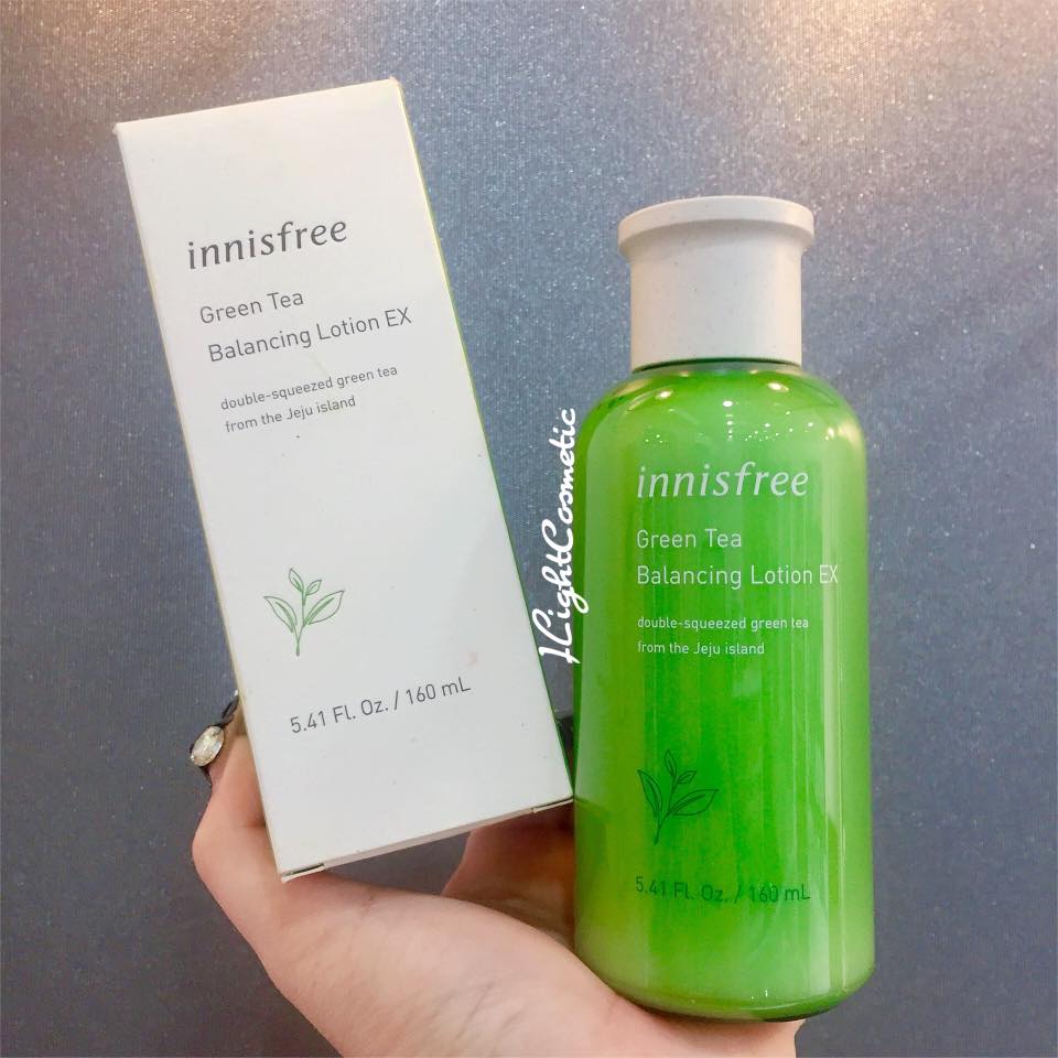 [Cam Kết Chính hãng] Sữa dưỡng ẩm từ trà xanh đảo Jeju  Innisfree Green Tea Balancing Lotion Ex 160ml (NEW),Dưỡng Ẩm ,Làm Trắng ,Phục Hồi Tái Tạo Da.LIIN COMESTIC