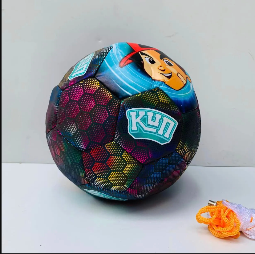 Banh đá bóng kun phản quang size 22cm cho bé- chất liệu da cao cấp