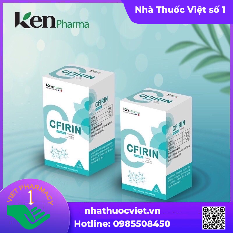 Viên uống hỗ trợ làm trắng da, hỗ trợ giảm nám Kenpharma CFIRIN