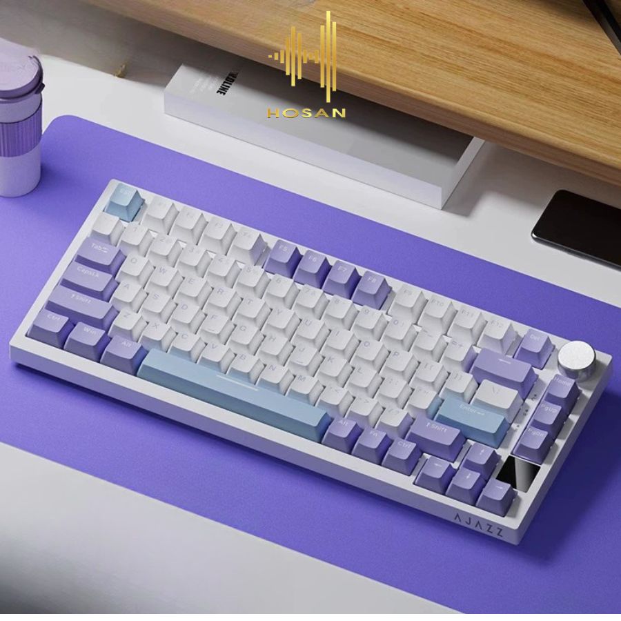 Bàn Phím Cơ Không Dây Và Có Dây AJAZZ AK820 / AK820 Pro / AK820 AS / AK820 HP - Bàn Phím Có Nút Vặn Tiện Lợi