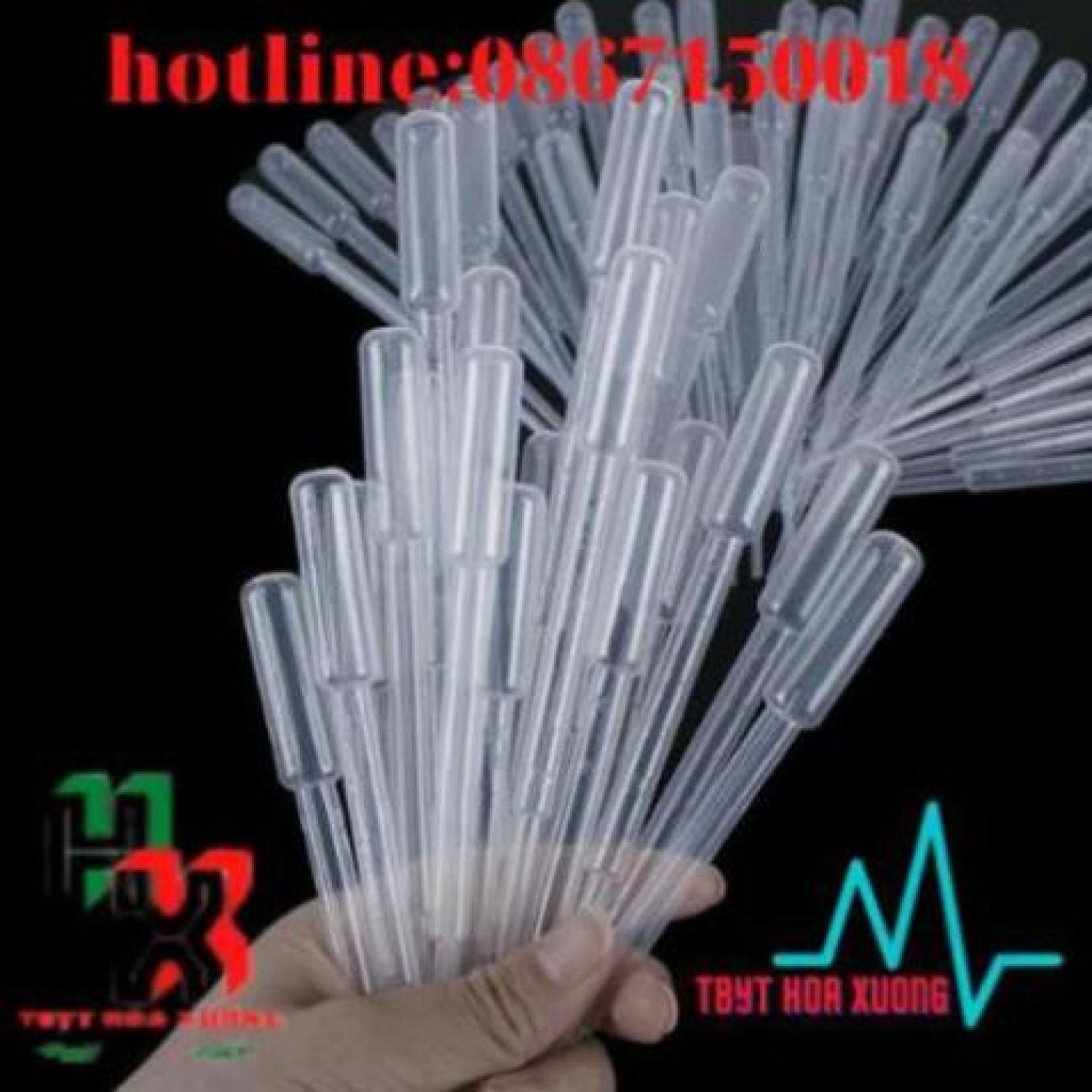 Pipet nhựa - pipet 3ml - ống hút nhỏ giọt 3ml túi 500 cái