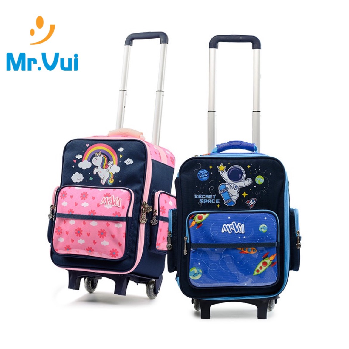 Vali cho bé mr vui vleb202 phù hợp cho bé đi du lịch
