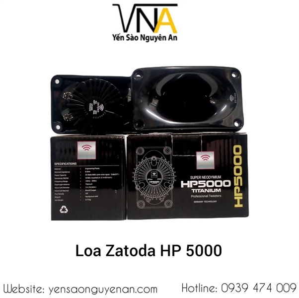 [SP000573] LOA DẪN NHÀ YẾN [HP-5000] [ZATODA] [VỎ ĐEN]