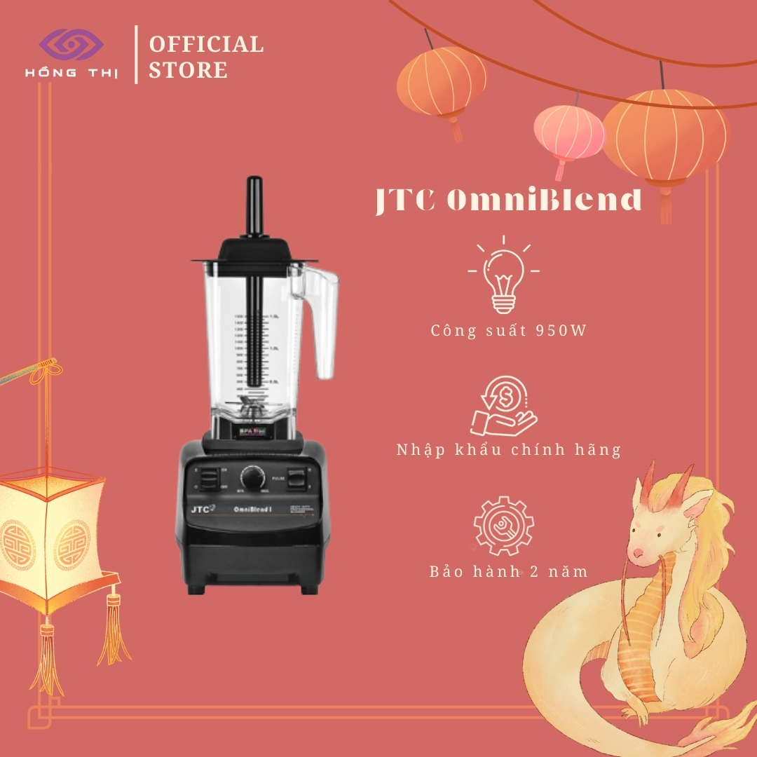 Máy xay sinh tố công nghiệp cơ JTC OmniBlend I Moni TM-767A MÀU ĐEN