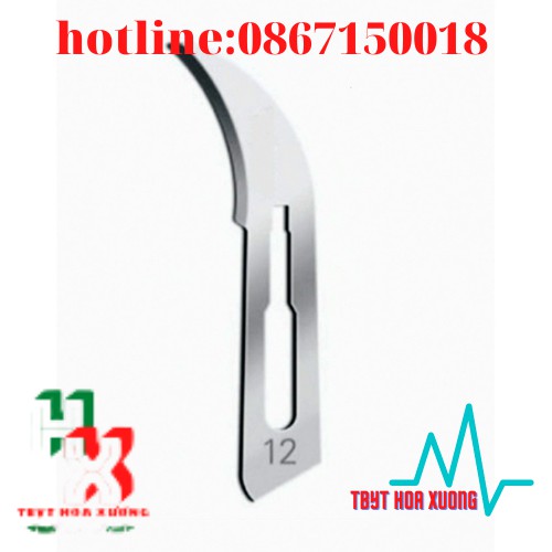 Lưỡi dao mổ kiato số 12 sắc bén dùng cho cán dao số 3 và số 7