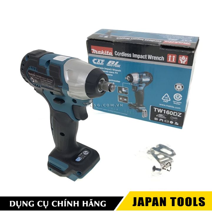 Máy siết bu lông 9.5mm dùng pin 12vmax makita tw160dz | japan tools