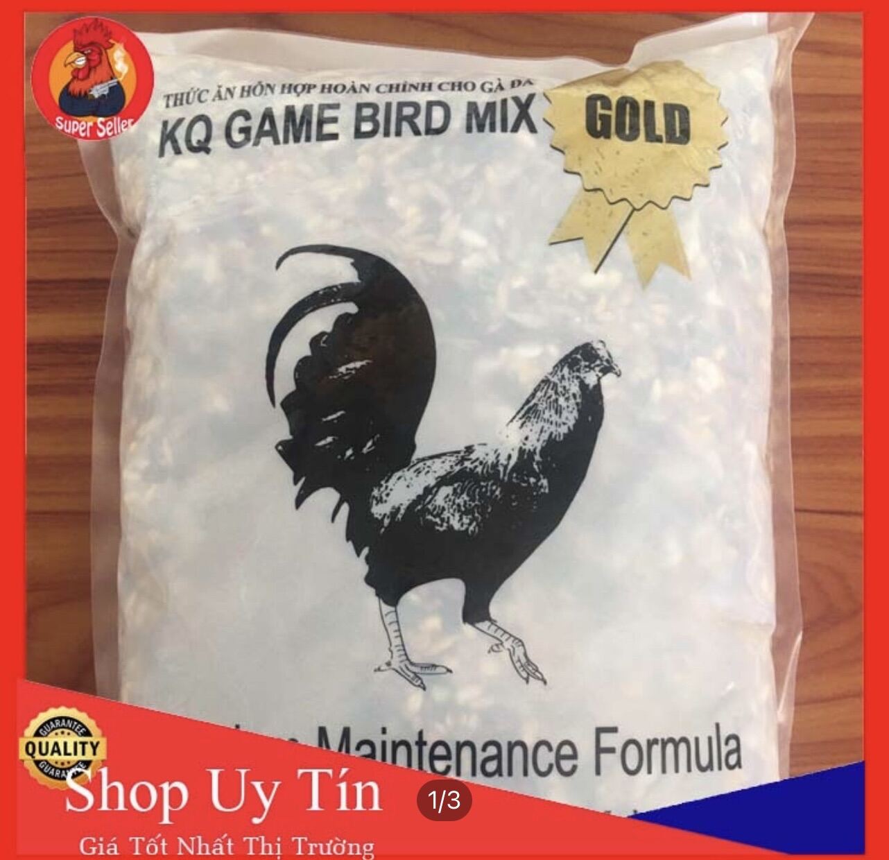Ngũ cốc gà đá gamebird kq gold túi 2.268kg