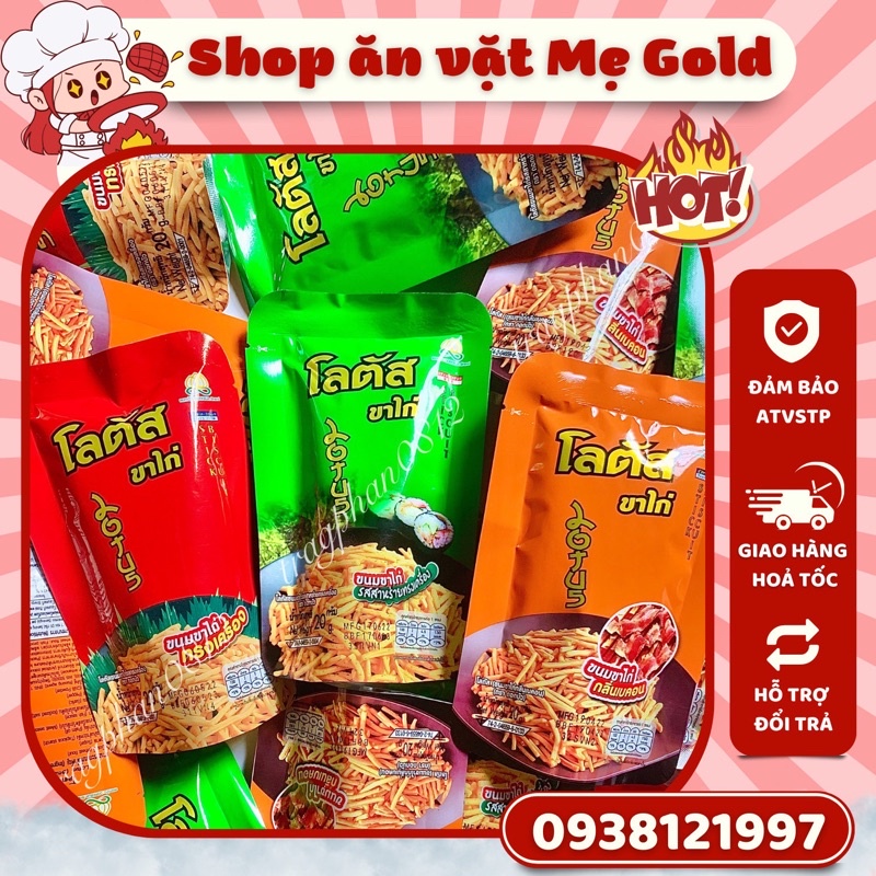 Snack bim tăm que Thái Lan Dorkbua stick biscuit các vị