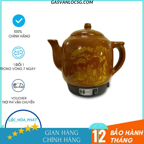 Ấm sắc thuốc điện fujishi 3.2l-hk-006-siêu thuốc gốm sứ bát tràng việt nam an toàn