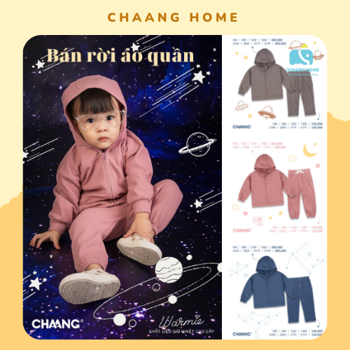 Áo khoác thu đông cho bé trai bé gái Chaang cosmos