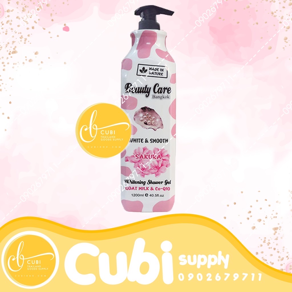 Sữa Tắm Dưỡng Trắng Da BEAUTY CARE BANGKOK 1200ml Thái Lan - Tổ Yến Hồng