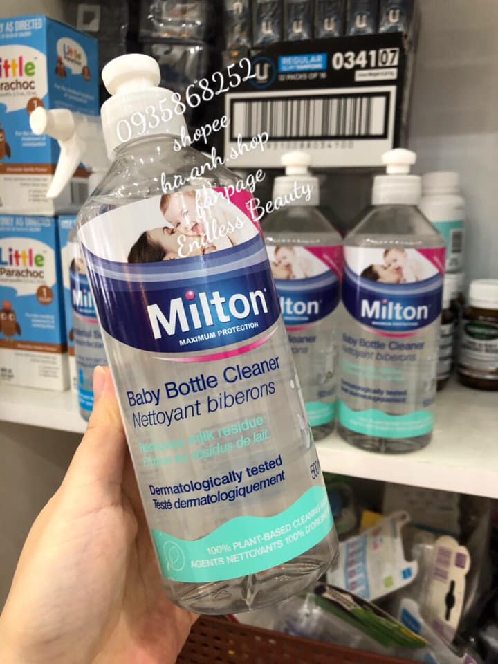 Nước rửa bình sữa milton 500ml