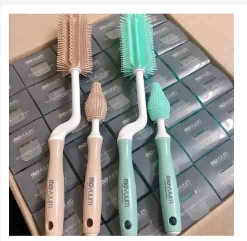 Set cọ rửa bình và núm ti Silicon Moyuum Hàn Quốc