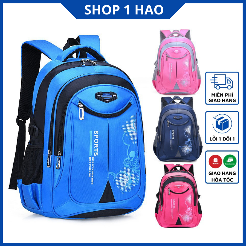 Balo Học Sinh Cặp Học Sinh Chống Nước Chống Gù Thoải Mái Cho Bé Từ Cấp 1 Đến Cấp 2