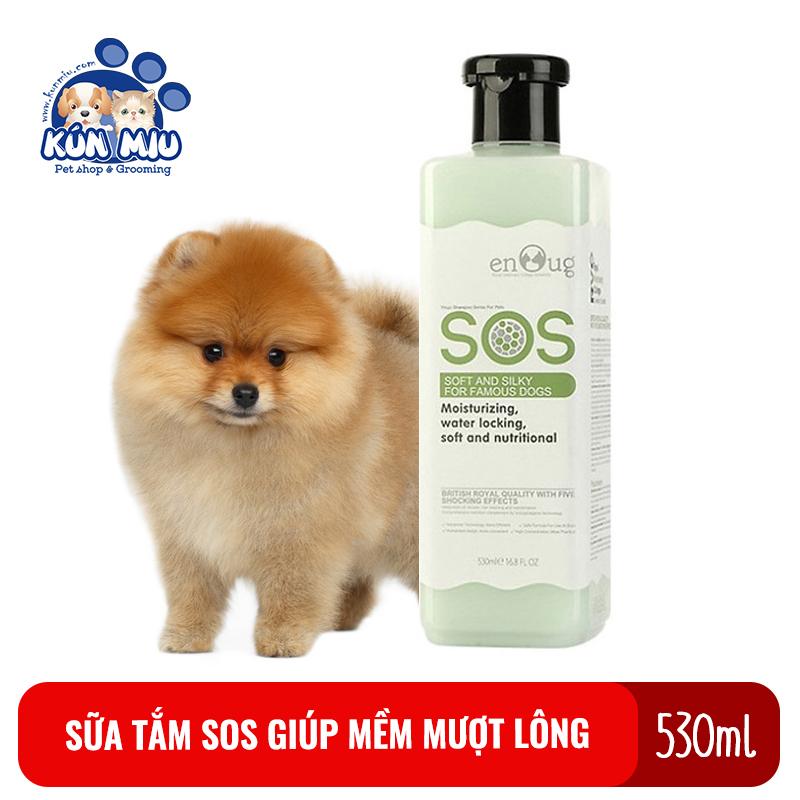 Sữa tắm cho chó sos giúp mềm mượt lông 530ml - sữa tắm sos mềm mượt lông cho chó mèo