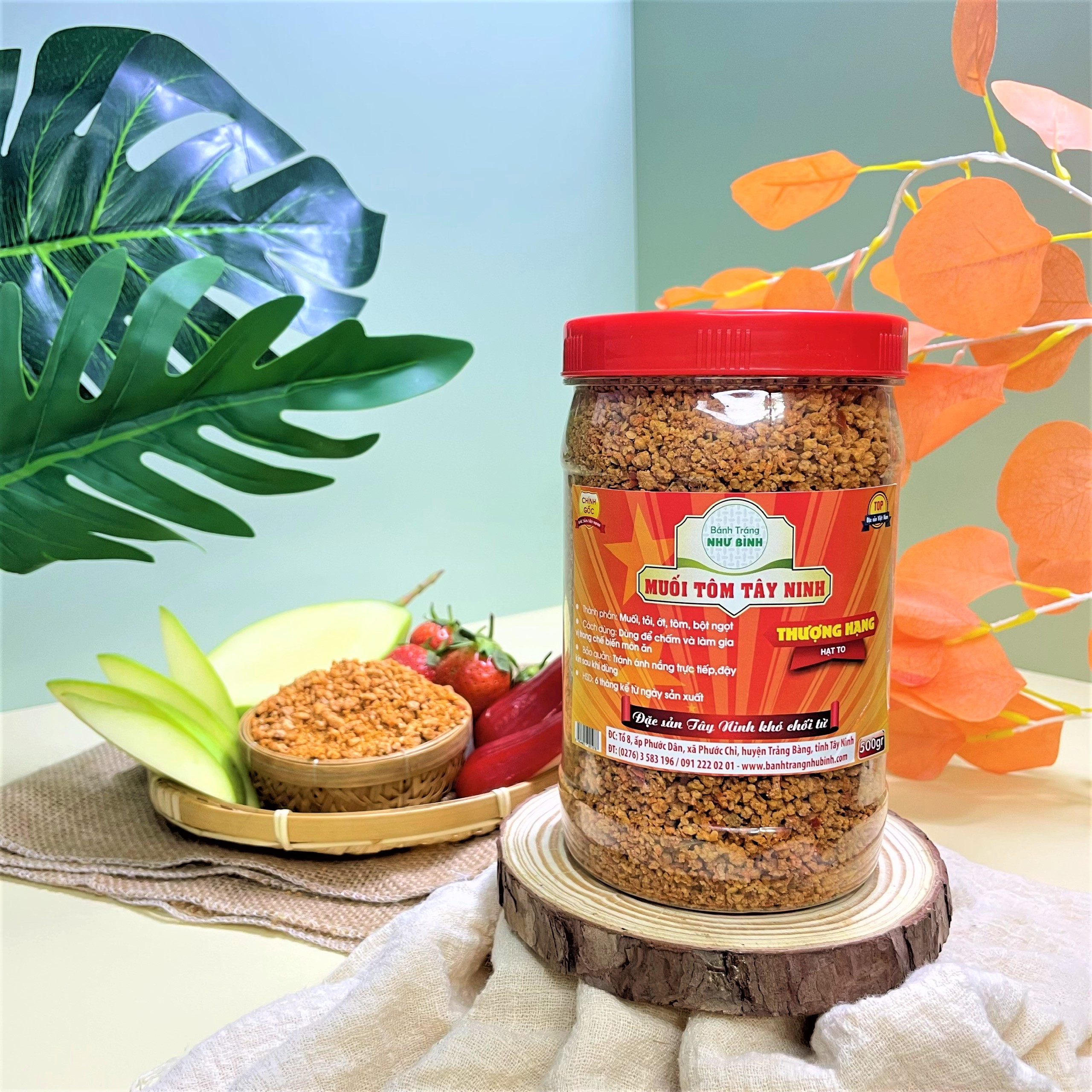 Muối Tôm Tây Ninh HẠT TO Như Bình Dùng Chấm Trái Cây Cuốn Bánh Tráng NGON CHẢY NƯỚC