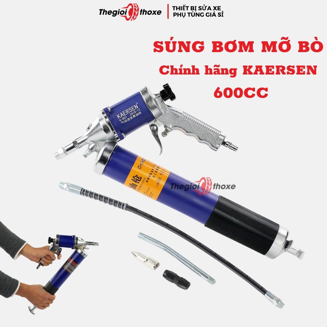 Súng bơm mỡ khí nén kaersen k601 - dụng cụ bơm mỡ bò chất lượng cao - 600cc - thế giới thợ xe