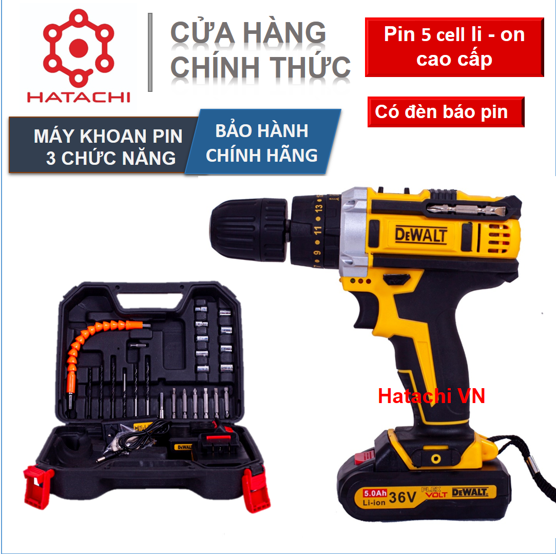 Máy khoan - Khoan pin Dewalt 36V đa năng