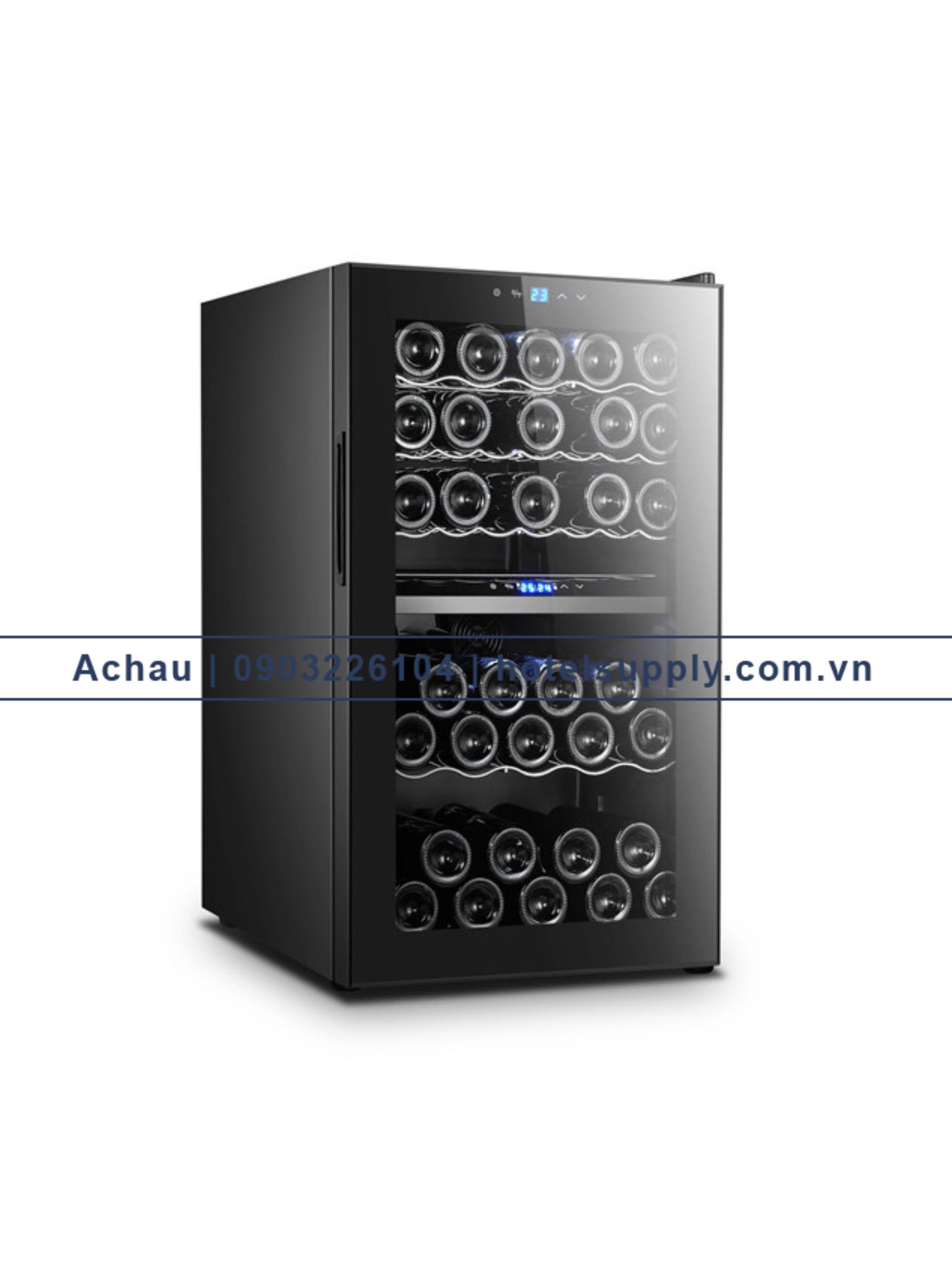 [Trả góp 0%]Tủ ướp bảo quản vang thương hiệu Homesun, Model BCW-70A, Sức chứa 28 chai, Kích thước 430 x 520 x 740 (mm), Hàng chính hãng