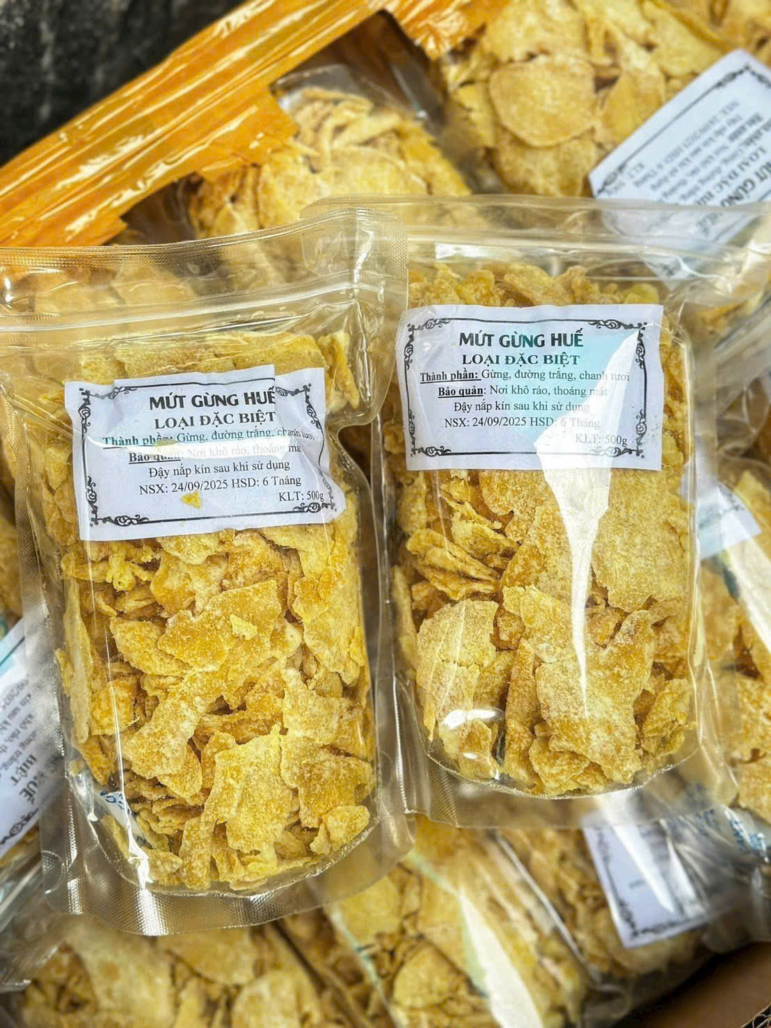 MỨT GỪNG HUẾ CHÍNH GỐC - 1 Túi 500gr