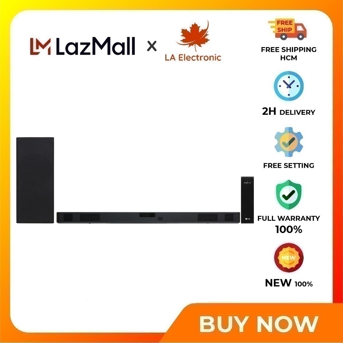 LG SN5R 520W Soundbar Set - Free shipping HCM - Power Plug to use Number of channels 4.1 channels