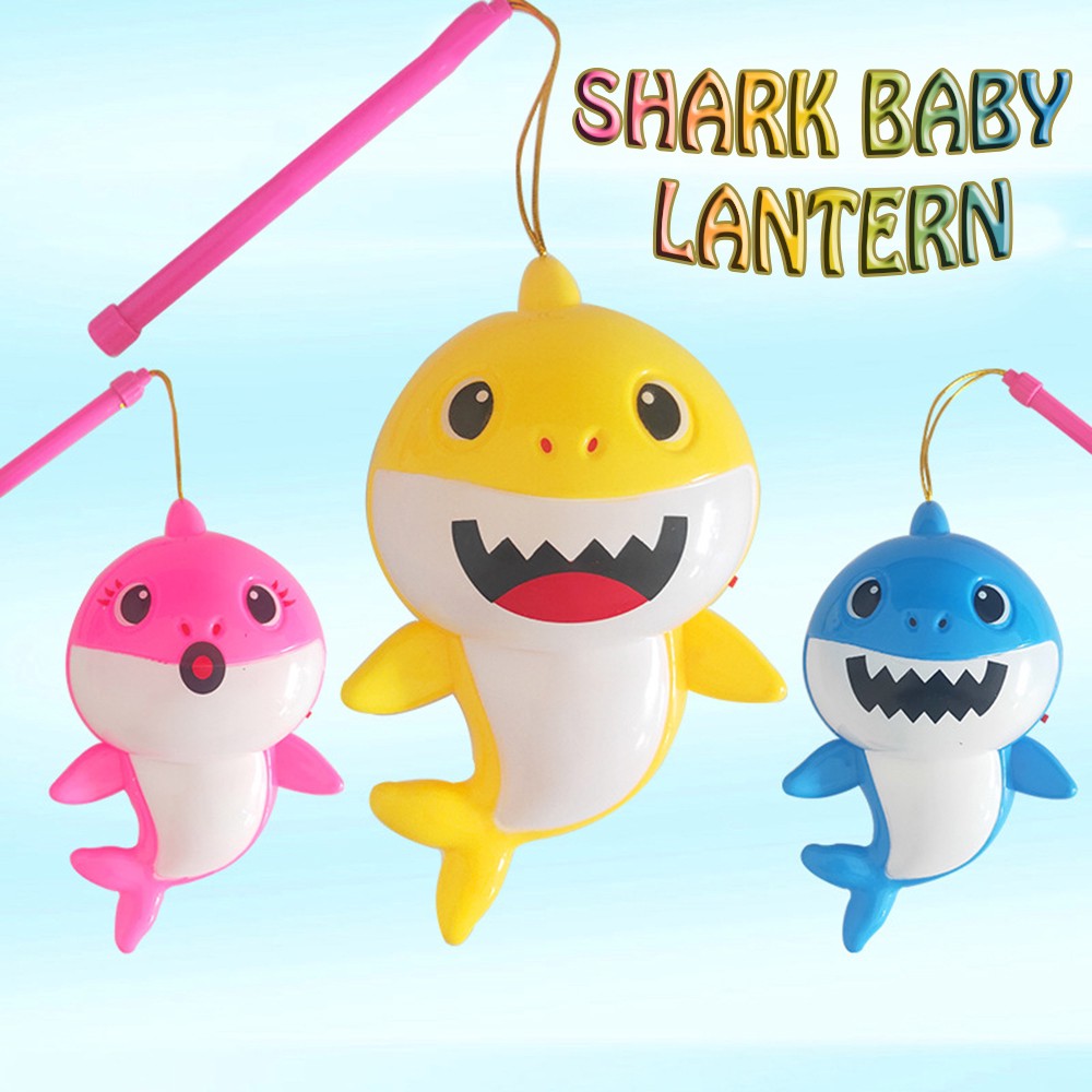 Lồng đèn cá mập baby shark có nhạc và đèn đáng yêu '' KHÔNG KÈM PIN "