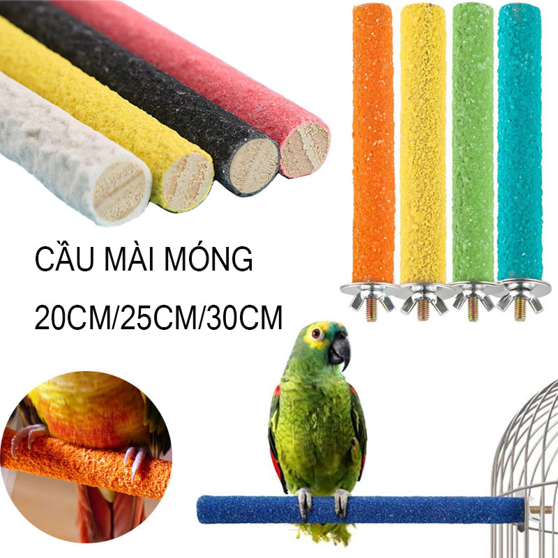 Cầu mài móng cho chim vẹt Thanh đứng cho chim vẹt Gậy mài móng Đồ chơi mài móng cho chim